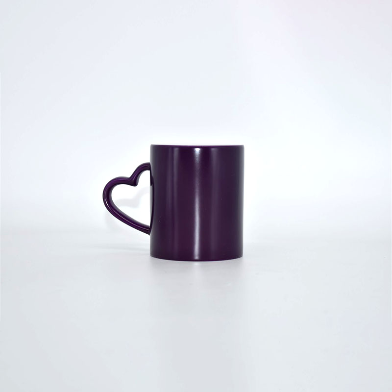 Coffee Cup Creative Color Changing Cup Heart-shaped Cup to Cup to Map DIY Custom Ceramic Cup