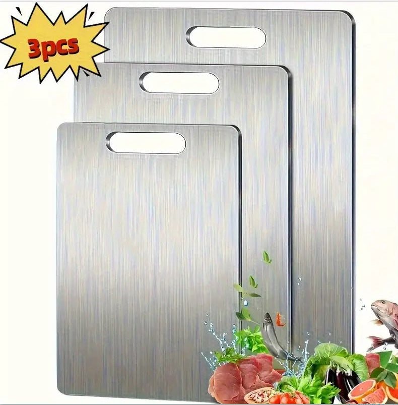 Kitchen Thickened Cutting Board Stainless Steel Cut Vegetables Meat Chopping Board Cooking Tools Anti-mold Cutting Boards Mats