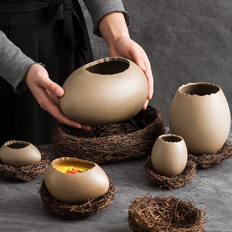 Creative Egg Shell Cooking Hotel Featured Abnormal-shape Bowl
