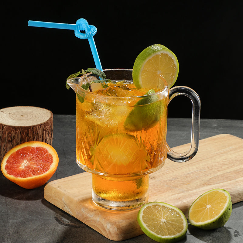 Glass Cup New Stackable Fruit Tea Cup Milk Tea Cup Glass Hot Drink Tea Juice Cup Catering Cup