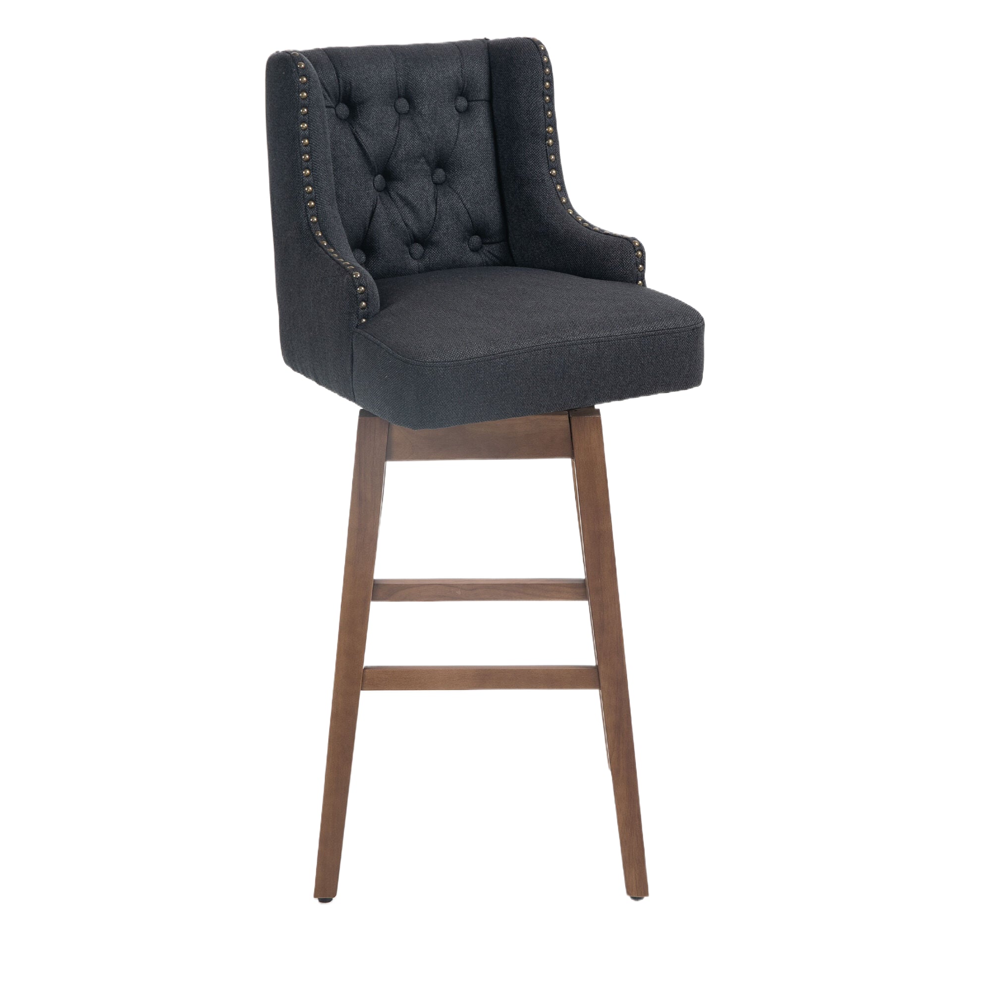 Bar Stools Set of 2 Counter Height Chairs with Footrest for Kitchen,