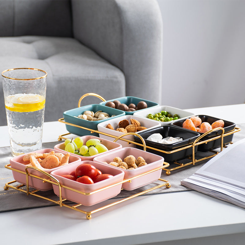 Creative Grid Dried Fruit Snacks Fruit Plate