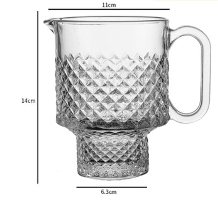Glass Cup New Stackable Fruit Tea Cup Milk Tea Cup Glass Hot Drink Tea Juice Cup Catering Cup