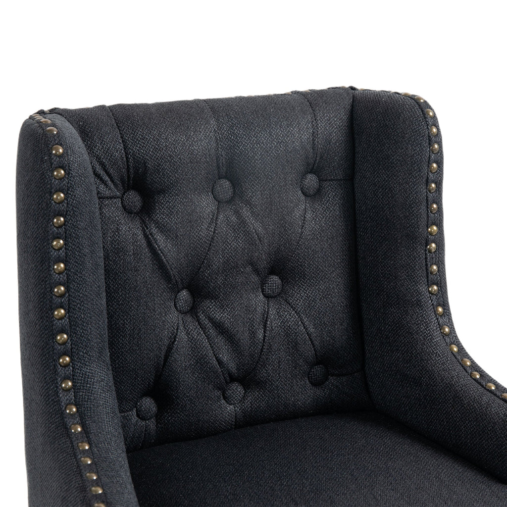 Bar Stools Set of 2 Counter Height Chairs with Footrest for Kitchen,