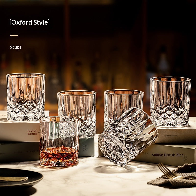 Italian Hand-Engraved Crystal Glass Wine Storage Bottle Set