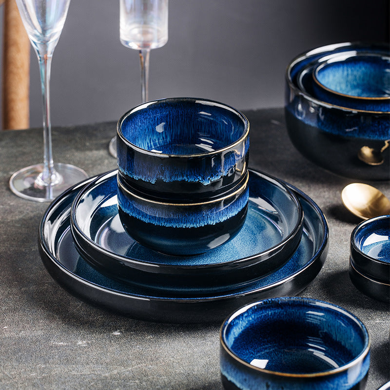 Household Kiln Cooking Bowl Dish & Plate Turnip Rice Bowl